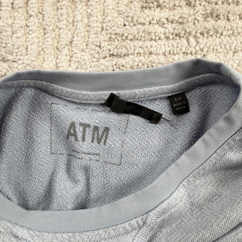 ATM Anthony Thomas Melillo Dress Womens S Blue Hemp Tencel Athleisure Cozy Luxe - Picture 3 of 15